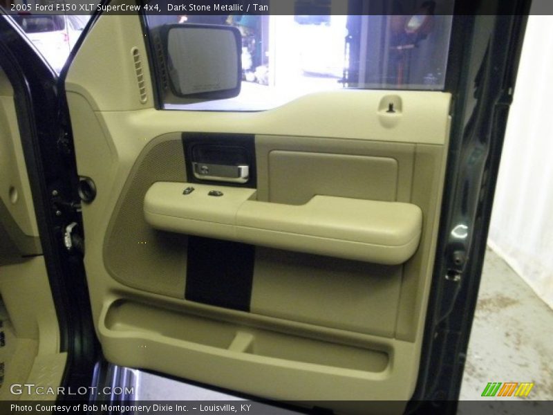 Dark Stone Metallic / Tan 2005 Ford F150 XLT SuperCrew 4x4
