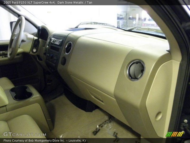 Dark Stone Metallic / Tan 2005 Ford F150 XLT SuperCrew 4x4
