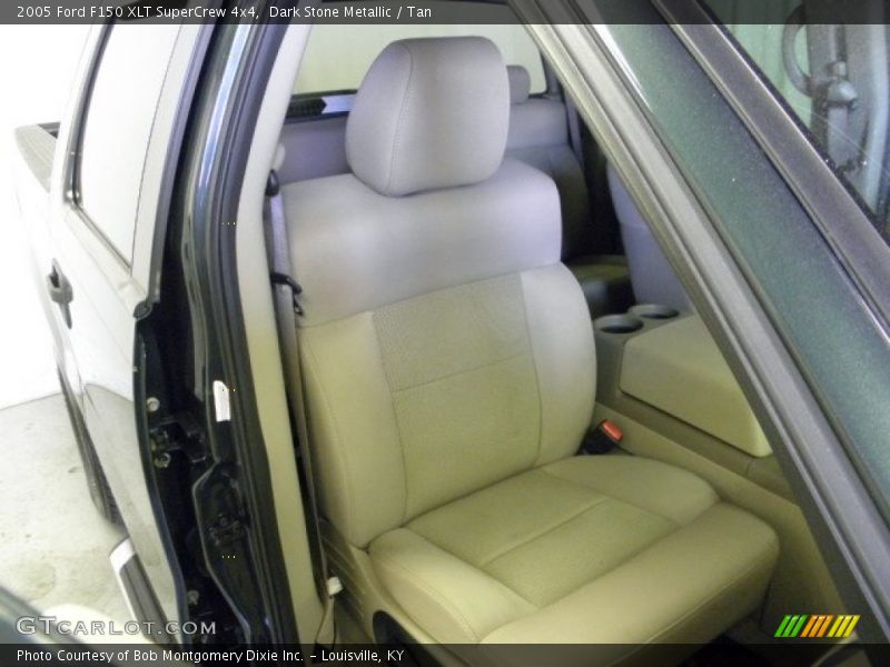 Dark Stone Metallic / Tan 2005 Ford F150 XLT SuperCrew 4x4