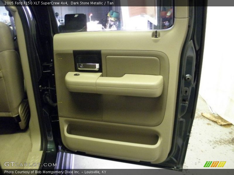 Dark Stone Metallic / Tan 2005 Ford F150 XLT SuperCrew 4x4