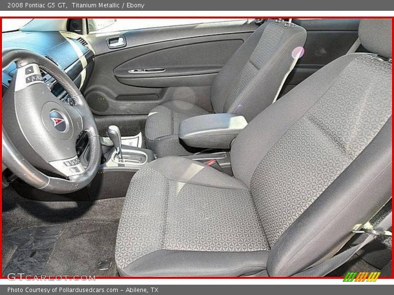 Titanium Metallic / Ebony 2008 Pontiac G5 GT