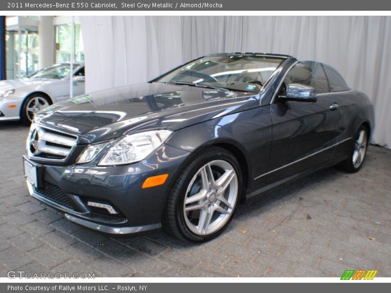 Steel Grey Metallic / Almond/Mocha 2011 Mercedes-Benz E 550 Cabriolet
