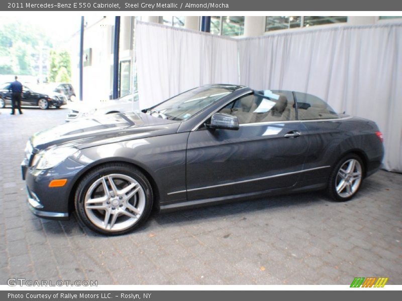 Steel Grey Metallic / Almond/Mocha 2011 Mercedes-Benz E 550 Cabriolet