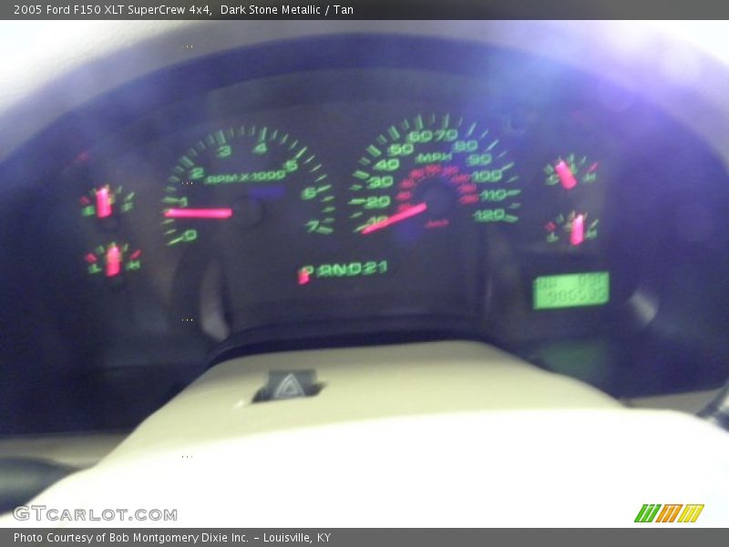 Dark Stone Metallic / Tan 2005 Ford F150 XLT SuperCrew 4x4