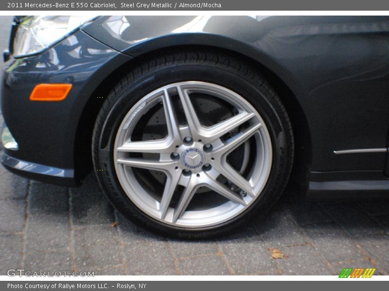 Steel Grey Metallic / Almond/Mocha 2011 Mercedes-Benz E 550 Cabriolet