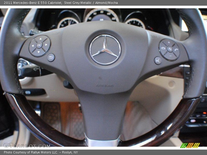 Steel Grey Metallic / Almond/Mocha 2011 Mercedes-Benz E 550 Cabriolet