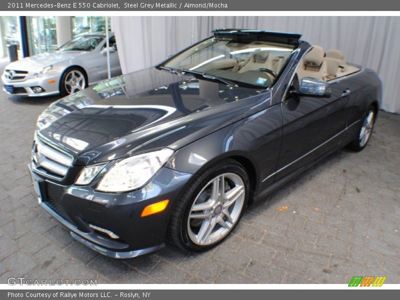 Steel Grey Metallic / Almond/Mocha 2011 Mercedes-Benz E 550 Cabriolet