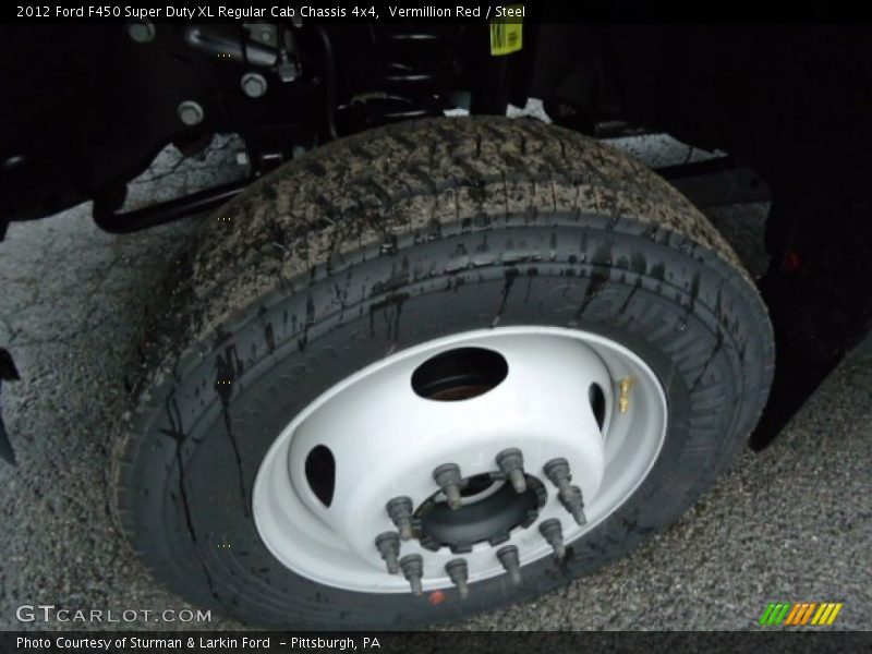 Vermillion Red / Steel 2012 Ford F450 Super Duty XL Regular Cab Chassis 4x4