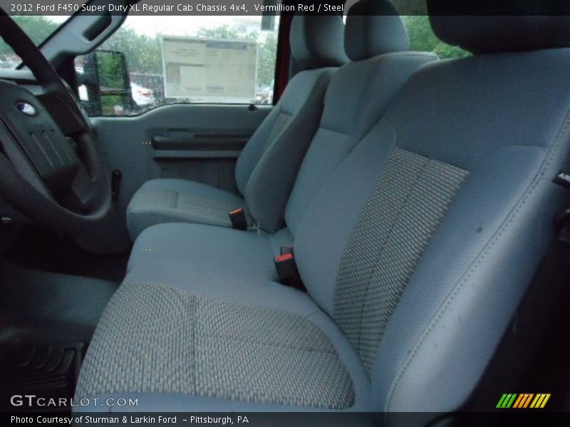 Vermillion Red / Steel 2012 Ford F450 Super Duty XL Regular Cab Chassis 4x4