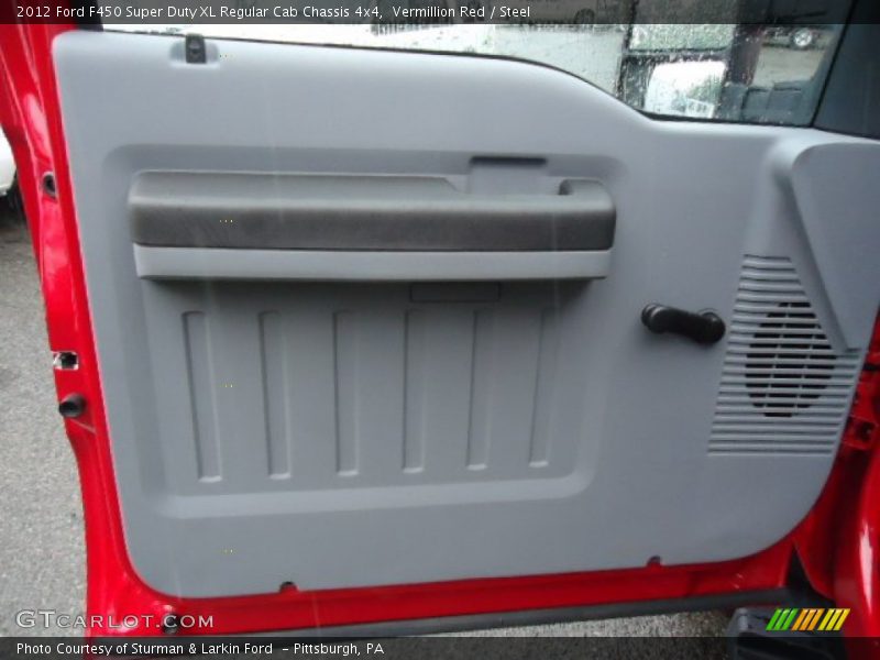 Vermillion Red / Steel 2012 Ford F450 Super Duty XL Regular Cab Chassis 4x4
