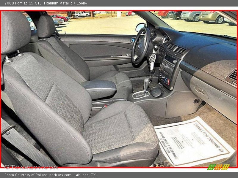 Titanium Metallic / Ebony 2008 Pontiac G5 GT