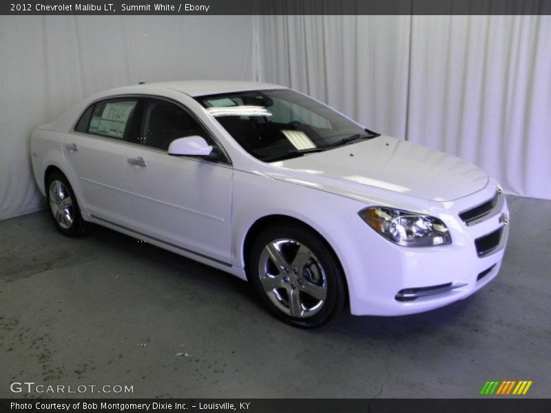 Summit White / Ebony 2012 Chevrolet Malibu LT