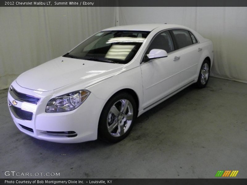 Summit White / Ebony 2012 Chevrolet Malibu LT