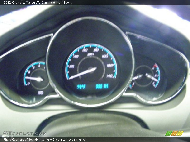 Summit White / Ebony 2012 Chevrolet Malibu LT