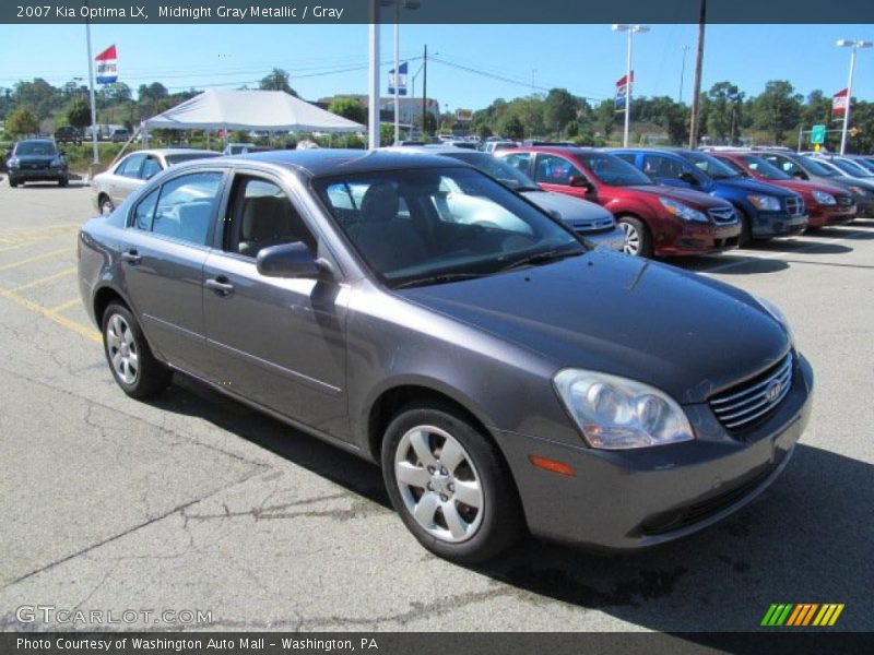 Midnight Gray Metallic / Gray 2007 Kia Optima LX