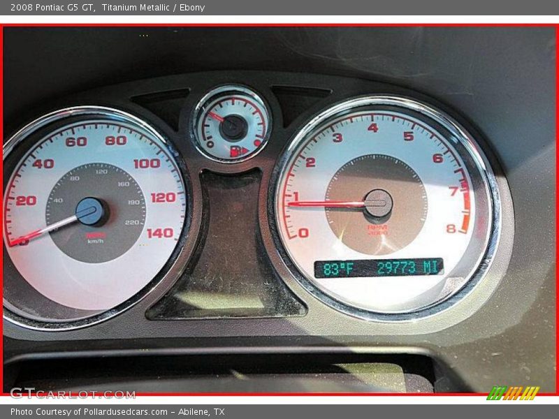 Titanium Metallic / Ebony 2008 Pontiac G5 GT