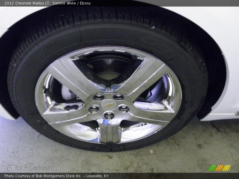 Summit White / Ebony 2012 Chevrolet Malibu LT