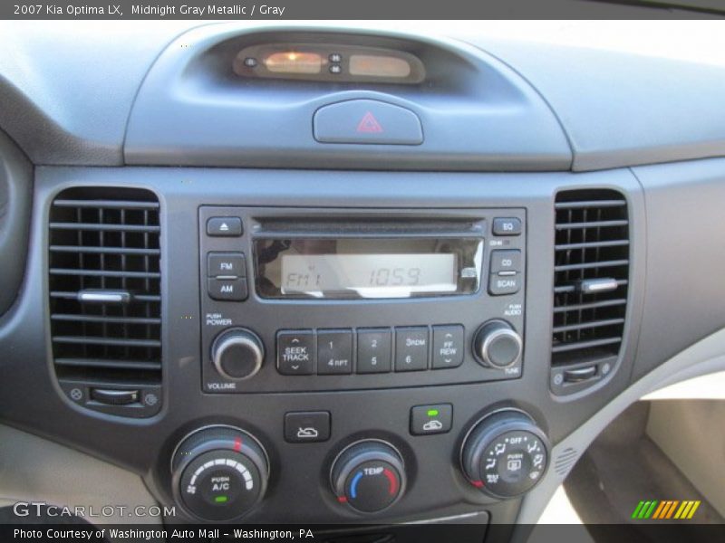 Midnight Gray Metallic / Gray 2007 Kia Optima LX