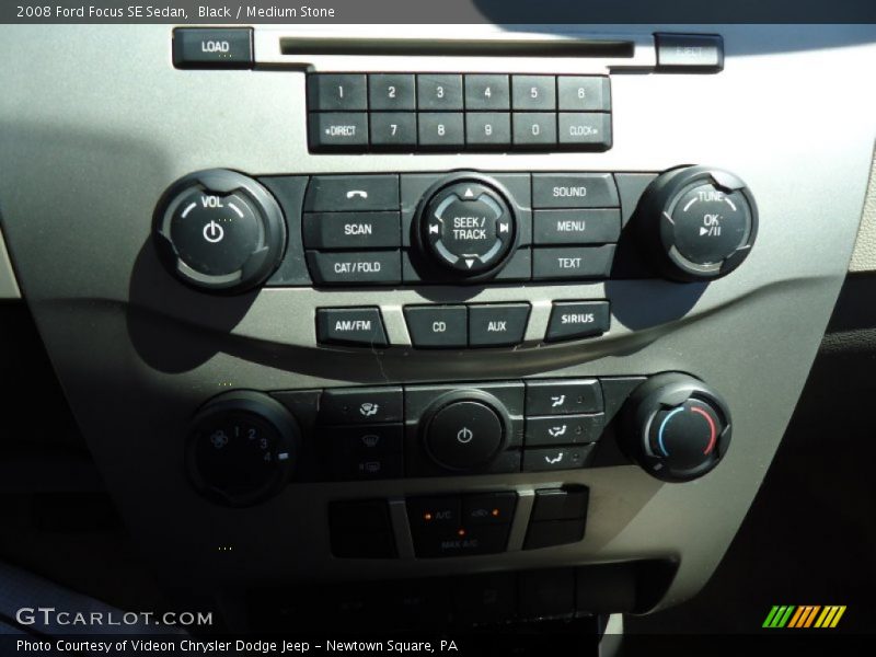 Black / Medium Stone 2008 Ford Focus SE Sedan