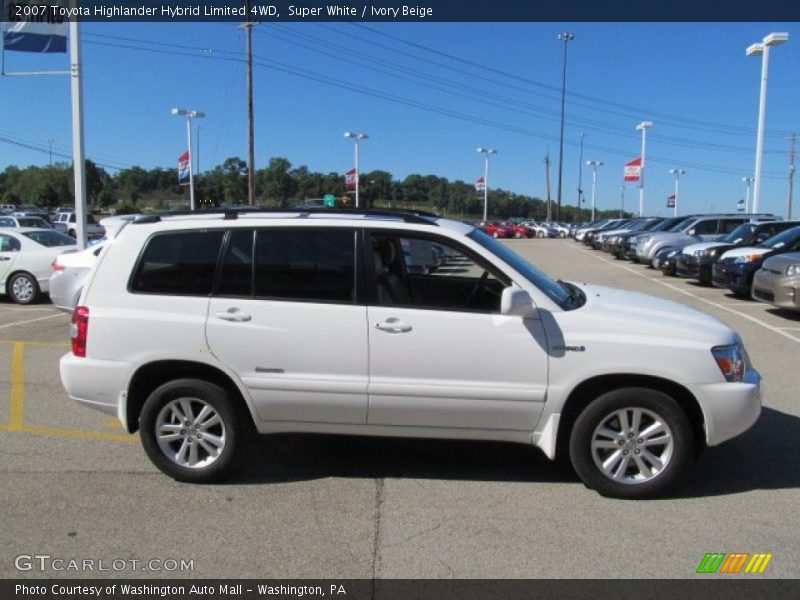 Super White / Ivory Beige 2007 Toyota Highlander Hybrid Limited 4WD