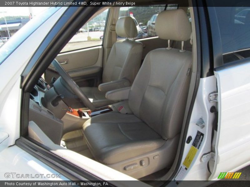 Super White / Ivory Beige 2007 Toyota Highlander Hybrid Limited 4WD