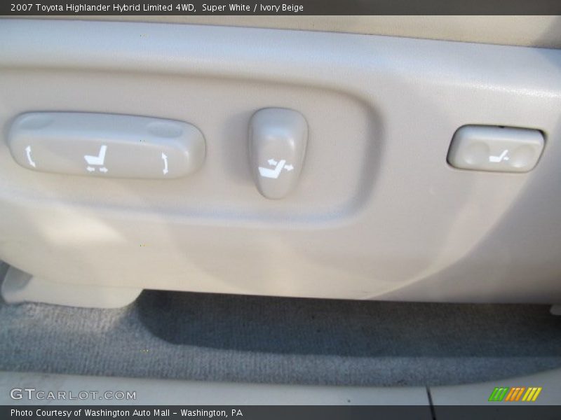 Super White / Ivory Beige 2007 Toyota Highlander Hybrid Limited 4WD
