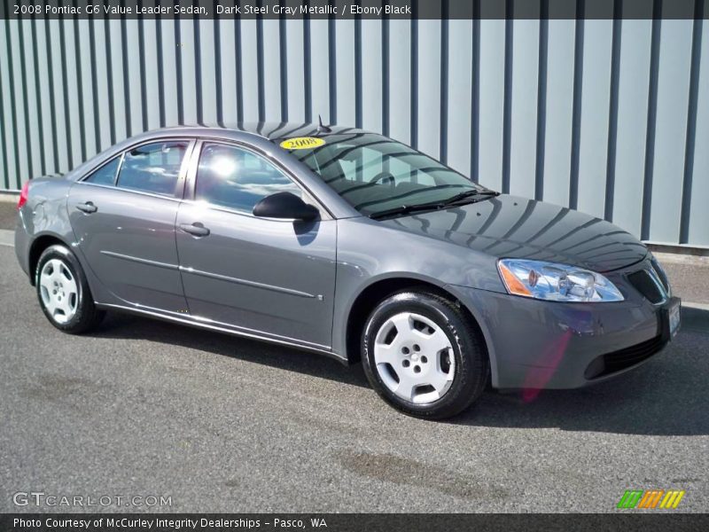 Dark Steel Gray Metallic / Ebony Black 2008 Pontiac G6 Value Leader Sedan