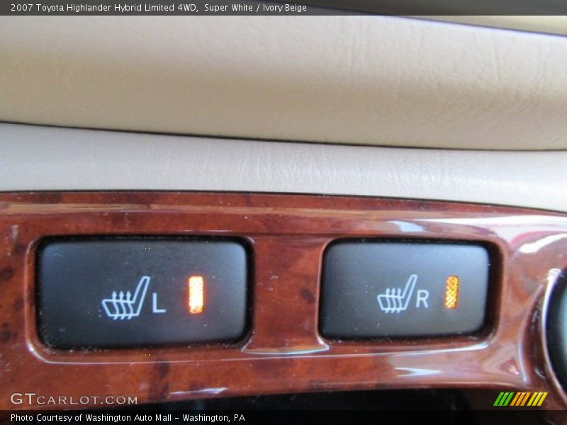 Super White / Ivory Beige 2007 Toyota Highlander Hybrid Limited 4WD