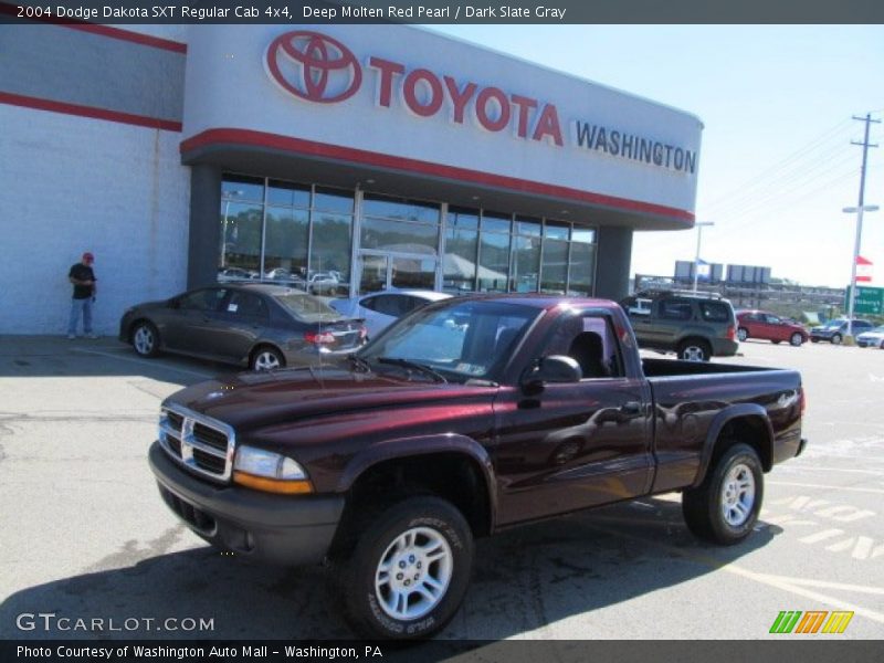 Deep Molten Red Pearl / Dark Slate Gray 2004 Dodge Dakota SXT Regular Cab 4x4