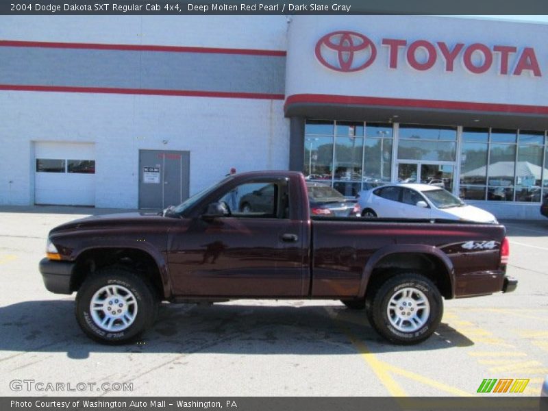 Deep Molten Red Pearl / Dark Slate Gray 2004 Dodge Dakota SXT Regular Cab 4x4