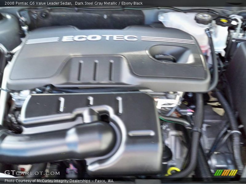 Dark Steel Gray Metallic / Ebony Black 2008 Pontiac G6 Value Leader Sedan