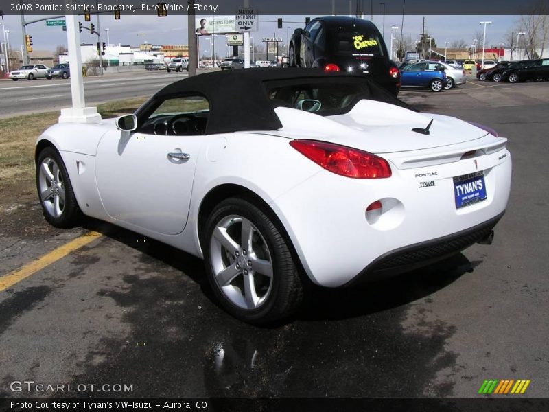 Pure White / Ebony 2008 Pontiac Solstice Roadster