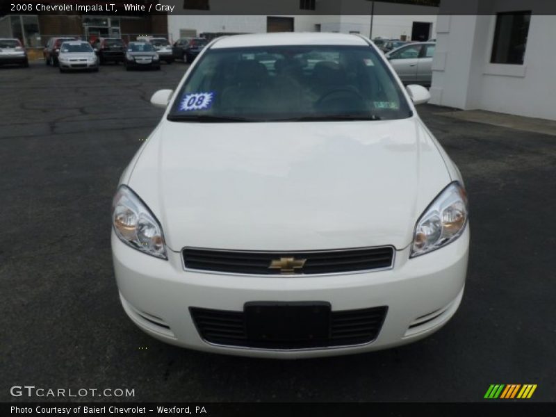 White / Gray 2008 Chevrolet Impala LT