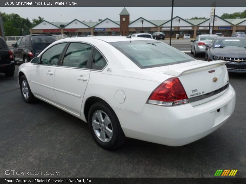 White / Gray 2008 Chevrolet Impala LT