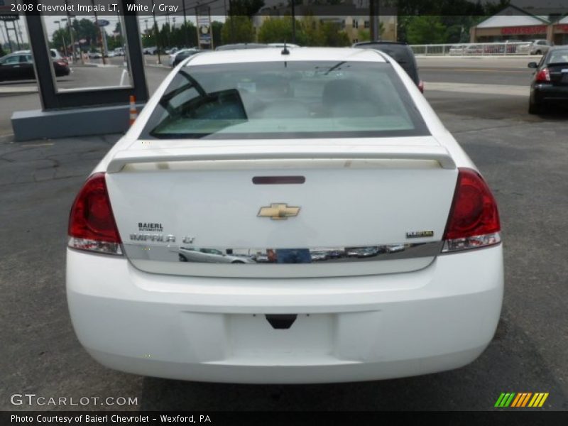 White / Gray 2008 Chevrolet Impala LT