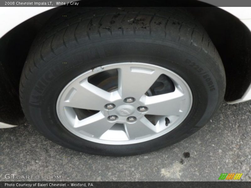 White / Gray 2008 Chevrolet Impala LT