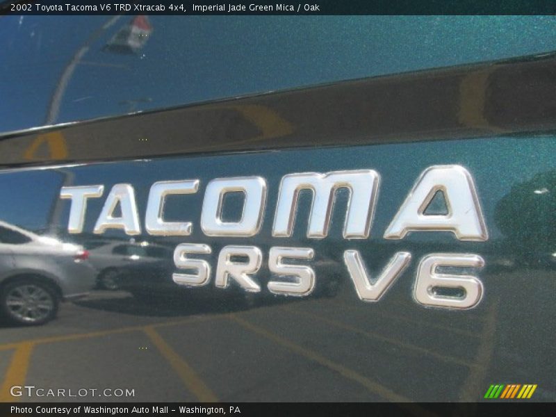 Imperial Jade Green Mica / Oak 2002 Toyota Tacoma V6 TRD Xtracab 4x4