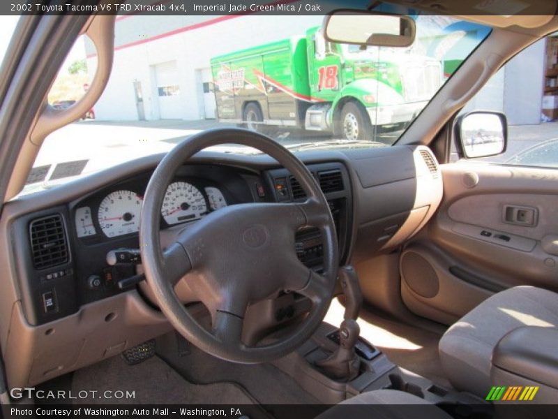 Imperial Jade Green Mica / Oak 2002 Toyota Tacoma V6 TRD Xtracab 4x4
