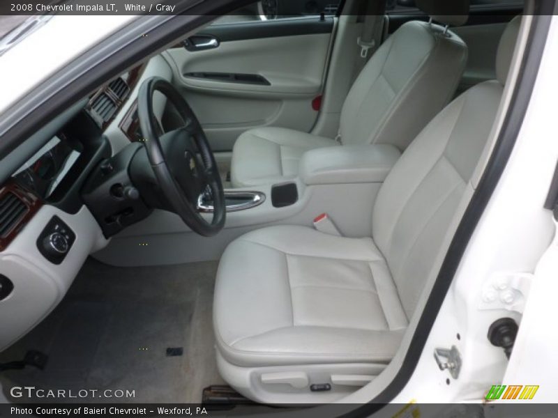 White / Gray 2008 Chevrolet Impala LT