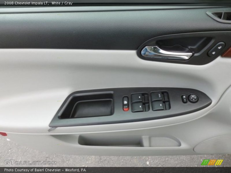 White / Gray 2008 Chevrolet Impala LT