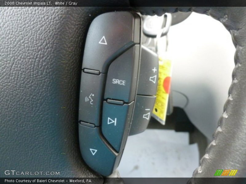 White / Gray 2008 Chevrolet Impala LT