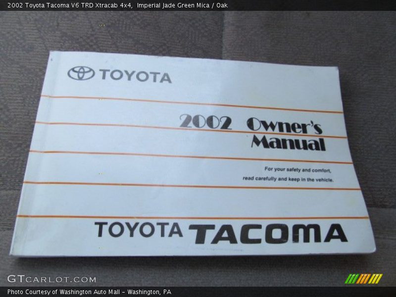 Imperial Jade Green Mica / Oak 2002 Toyota Tacoma V6 TRD Xtracab 4x4