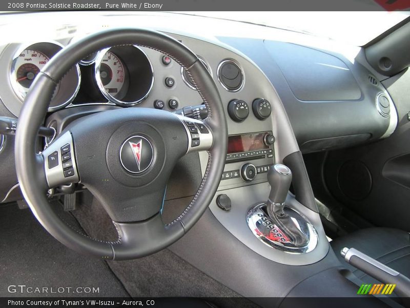 Pure White / Ebony 2008 Pontiac Solstice Roadster