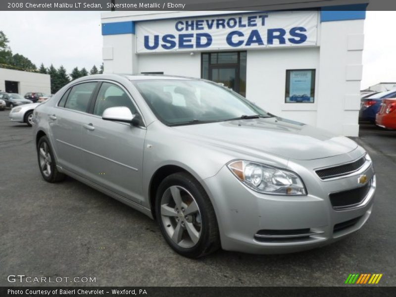 Silverstone Metallic / Ebony 2008 Chevrolet Malibu LT Sedan