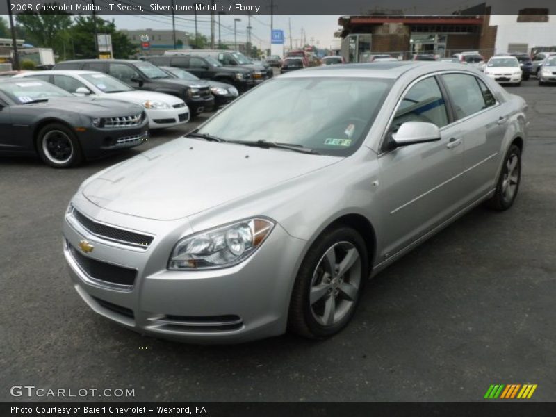 Silverstone Metallic / Ebony 2008 Chevrolet Malibu LT Sedan