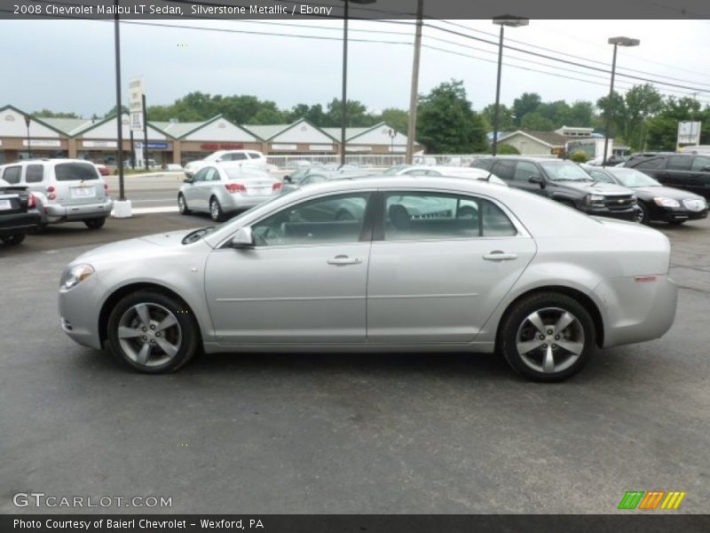 Silverstone Metallic / Ebony 2008 Chevrolet Malibu LT Sedan