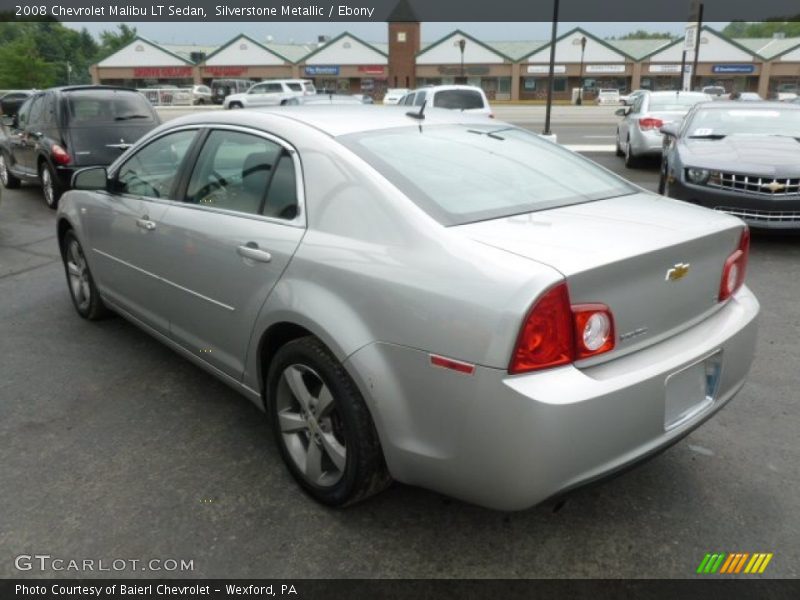 Silverstone Metallic / Ebony 2008 Chevrolet Malibu LT Sedan