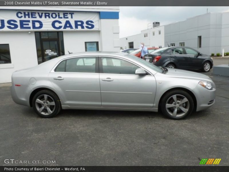 Silverstone Metallic / Ebony 2008 Chevrolet Malibu LT Sedan