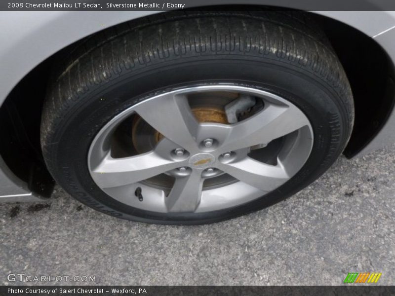 Silverstone Metallic / Ebony 2008 Chevrolet Malibu LT Sedan