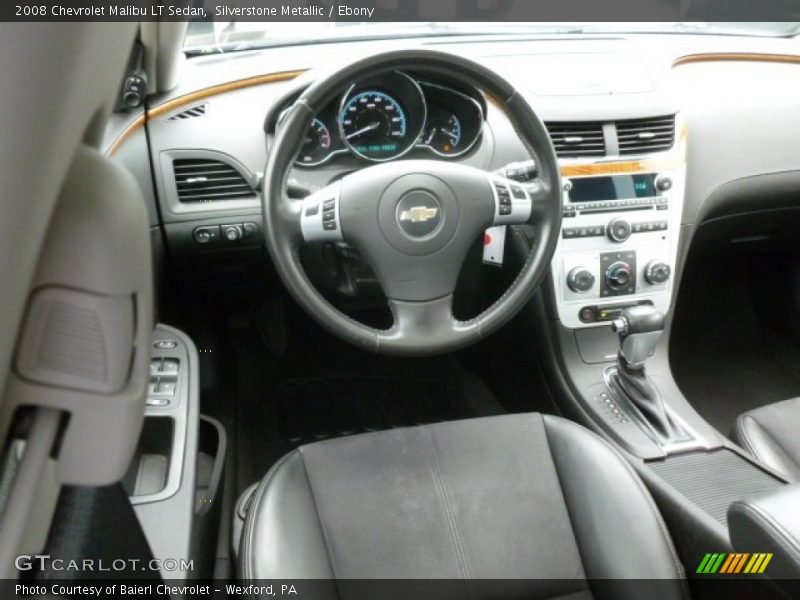Silverstone Metallic / Ebony 2008 Chevrolet Malibu LT Sedan